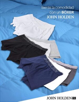 Bóxer tri pack color entero - John Holden