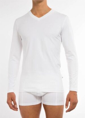 Polo manga larga cuello V - Hiroman