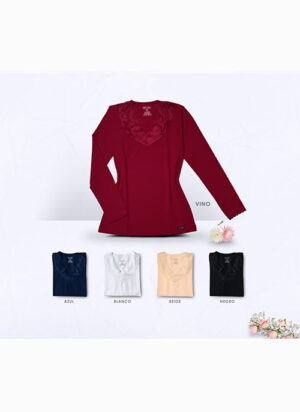 MR 94  Camiseta manga larga con blonda - Star