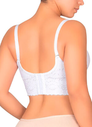 1341 Bustier de copa prehormada de encaje y suave elástico - D'lirio