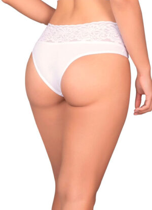 145 Bikini de algodón con blonda siliconada en cintura - D'lirio