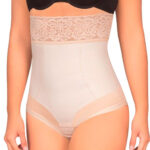 526 Faja reductora con cortes anatómicos y blonda siliconada - D'lirio